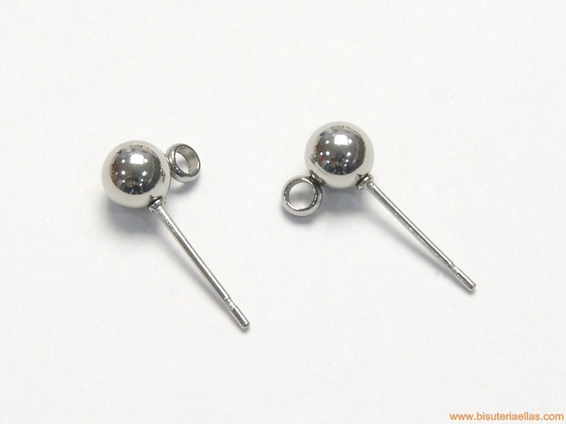 Cabezal bola 5mm con anilla acero inoxidable