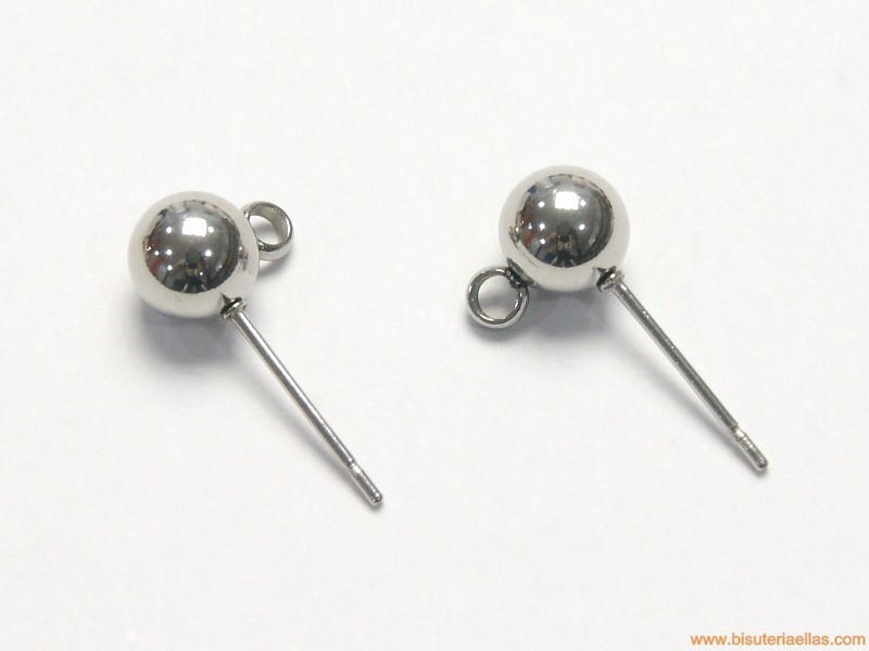 Cabezal bola 6mm con anilla acero inoxidable