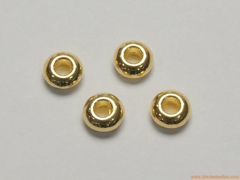 Separador Ø8mm paso 3mm dorado
