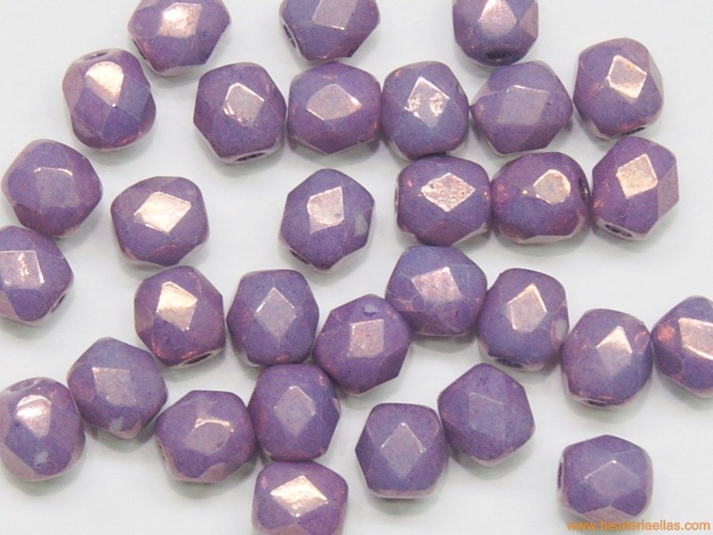 Bola facetada 4mm amatista opaco