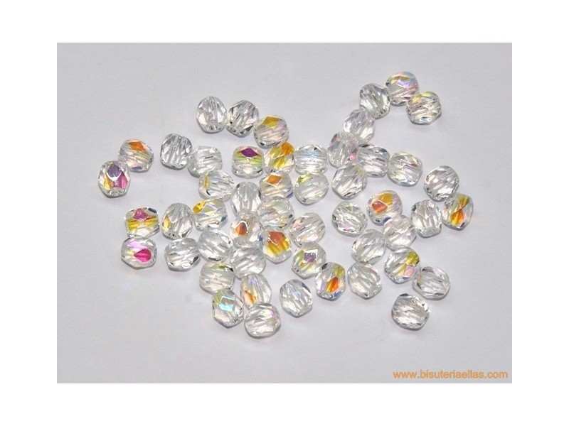 Bola facetada 4mm cristal AB