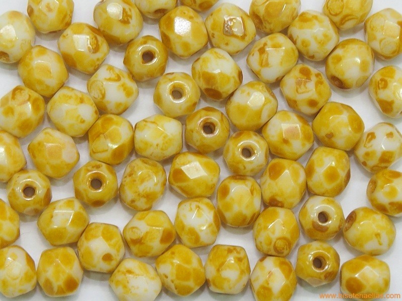 Bola facetada 4mm marrón jaspeado
