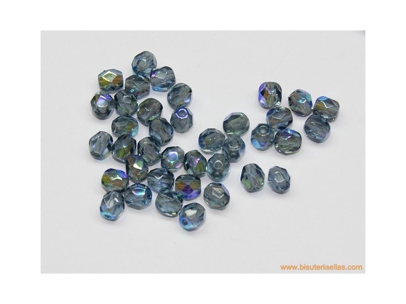 Bola facetada 4mm montana AB