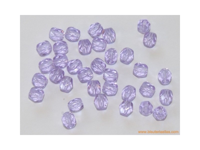 Bola facetada 4mm violeta