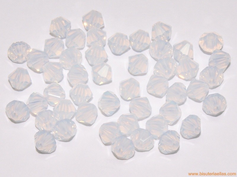 Tupí 4mm blanco opal (10 uds.)