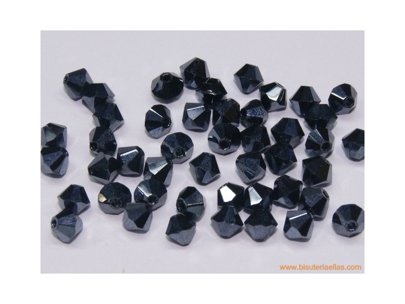 Tupí 4mm hematite (10 uds.)