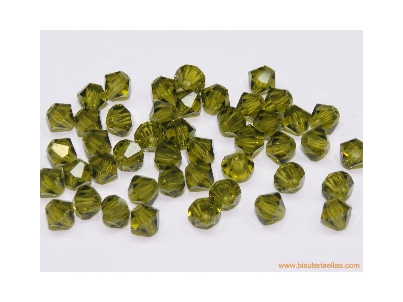 Tupí 4mm olivine (10 uds.)