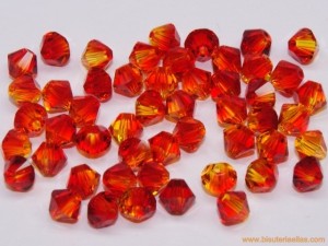 Tupí 4mm Swarovski fireopal...