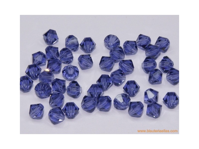 Tupí 4mm tanzanite (10 uds.)