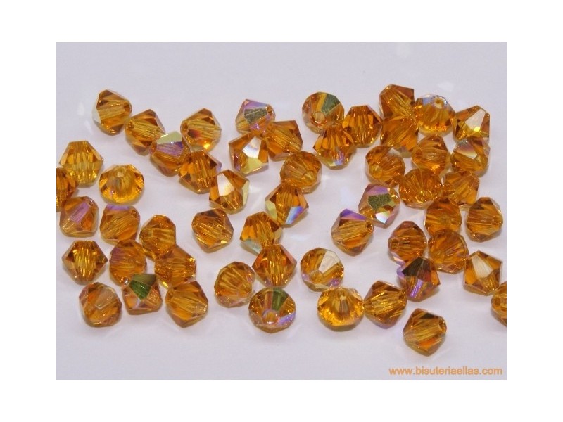 Tupí 4mm topaz AB (10 uds.)