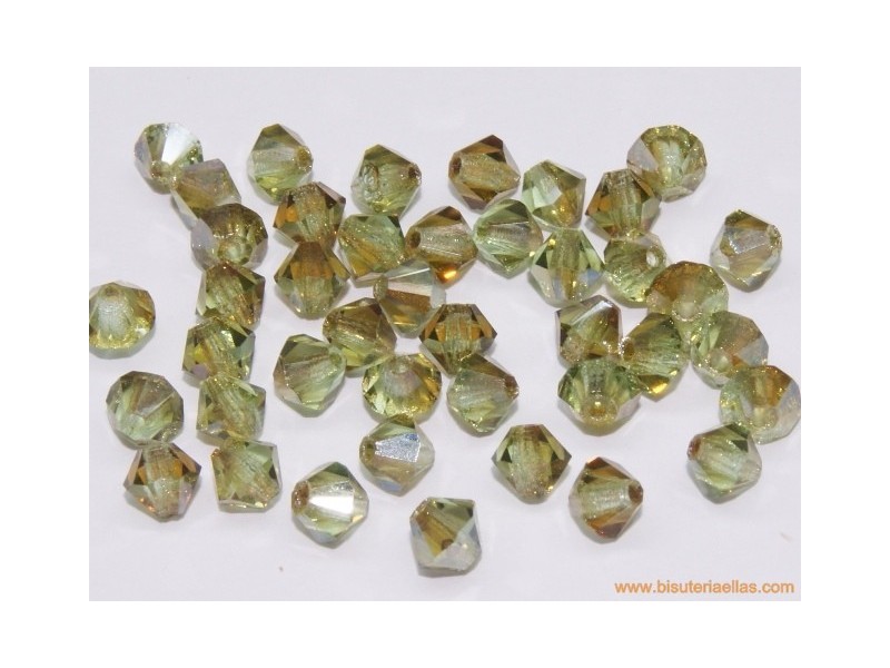 Tupí 4mm verde irisado (120 uds.)