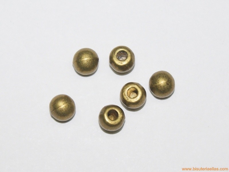 Bola 1/2 taladro paso 2mm bronce