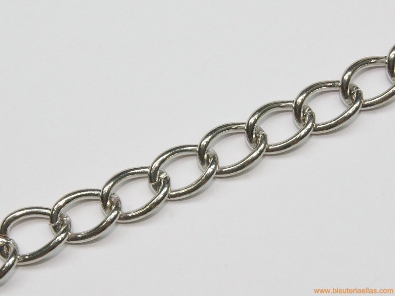 Cadena níquel ancho 8mm
