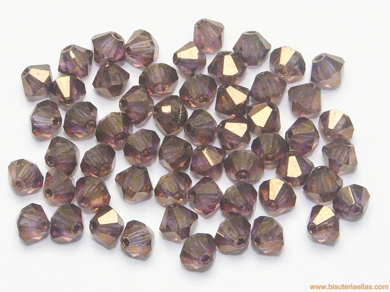 Tupí 4mm bronce irisado (120 uds.)