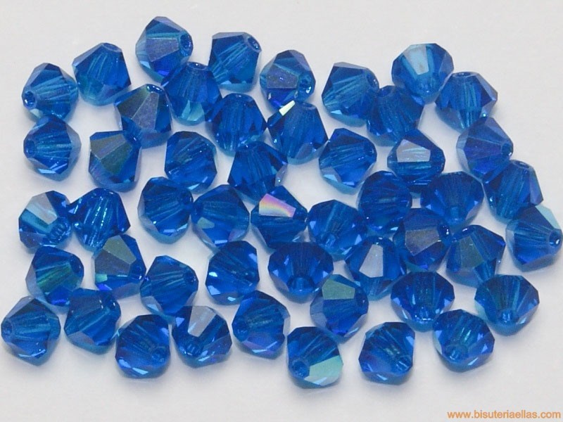 Tupí 4mm capri blue AB (120 uds.)