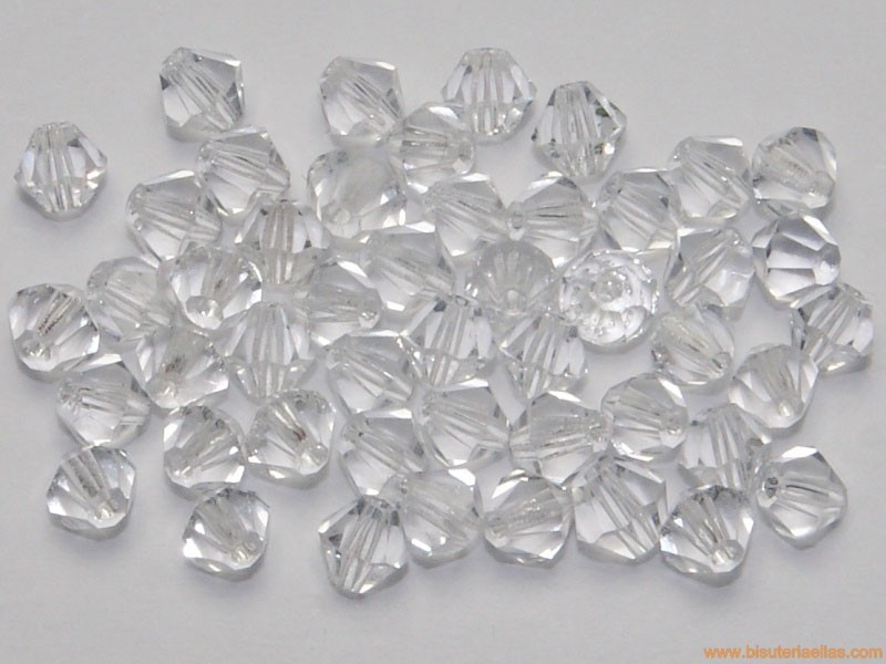 Tupí 4mm cristal (10 uds.)