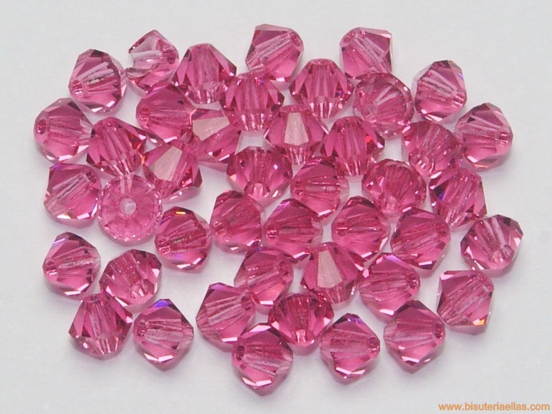 Tupí 4mm rosa (10 uds.)