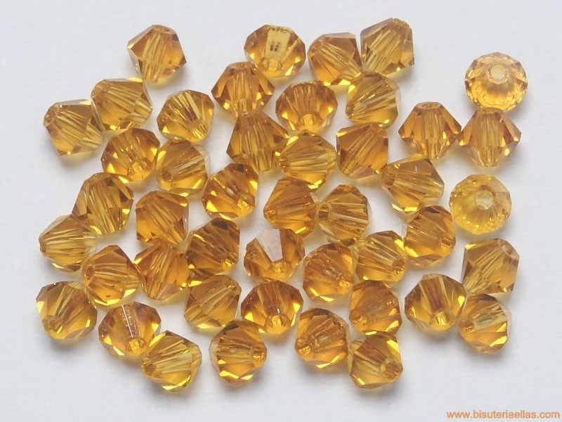 Tupí 4mm topaz (10 uds.)