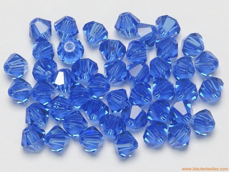 Tupí 4mm zafiro (10 uds.)