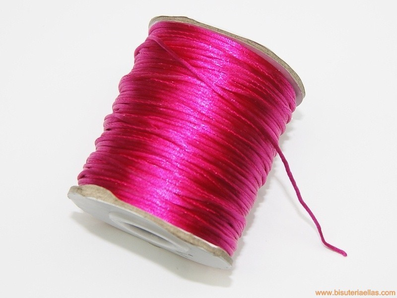 Cordón cola de ratón 1mm fucsia