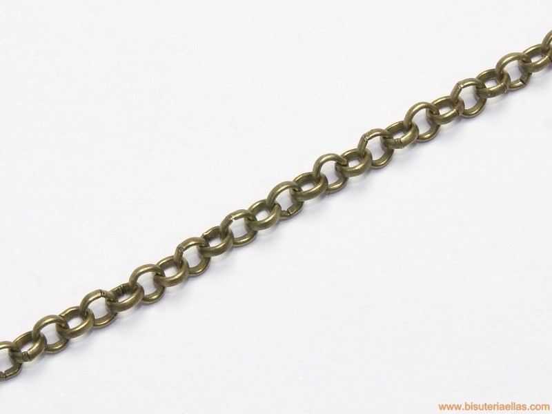 Cadena bronce ancho 4mm