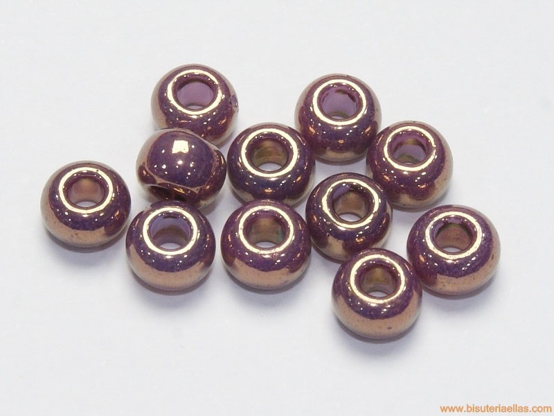 Rocalla 1/0 6,5mm paso 2,5mm berenjena