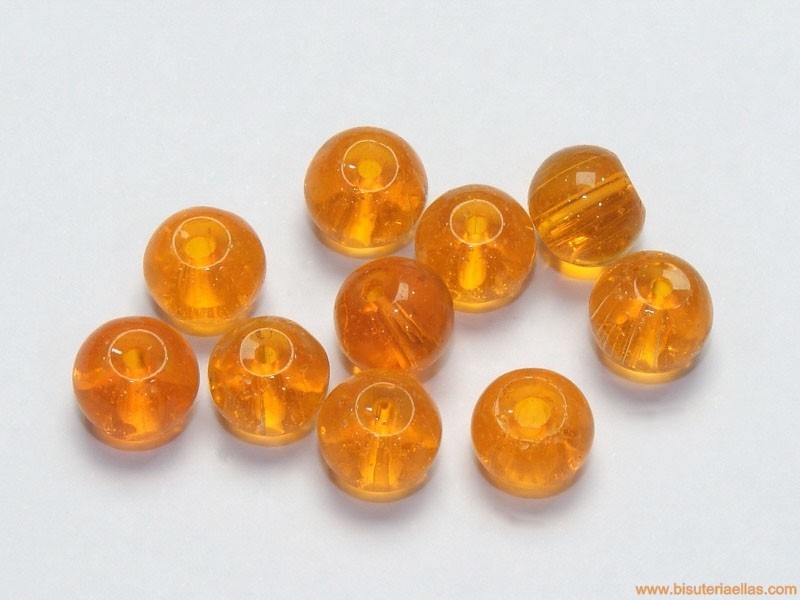 Bola cristal Ø6mm cristal naranja