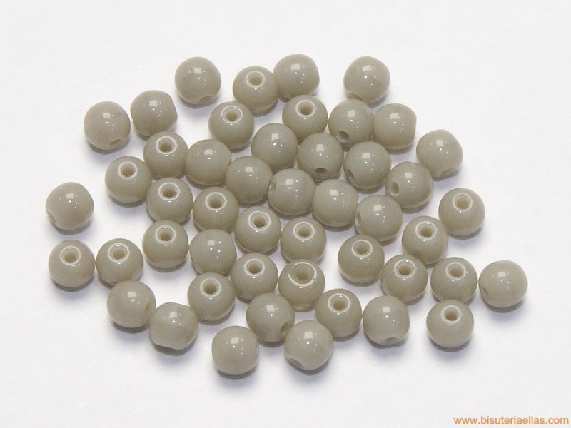 Bola cristal Ø3mm gris opaco