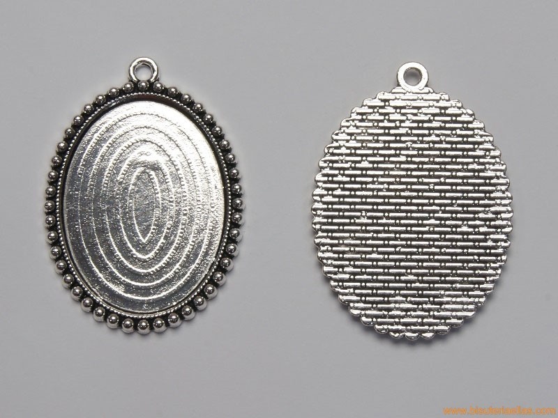 Medalla base para camafeo 40x30mm