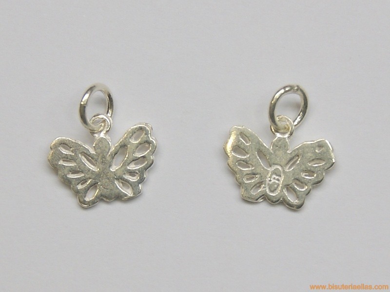 Colgante mariposa en plata 13x11mm