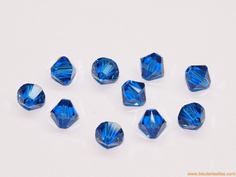 Tupí 6mm Swarovski capri blue