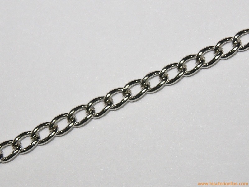 Cadena níquel ancho 4mm