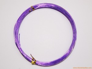 Aluminio redondo 1mm morado...