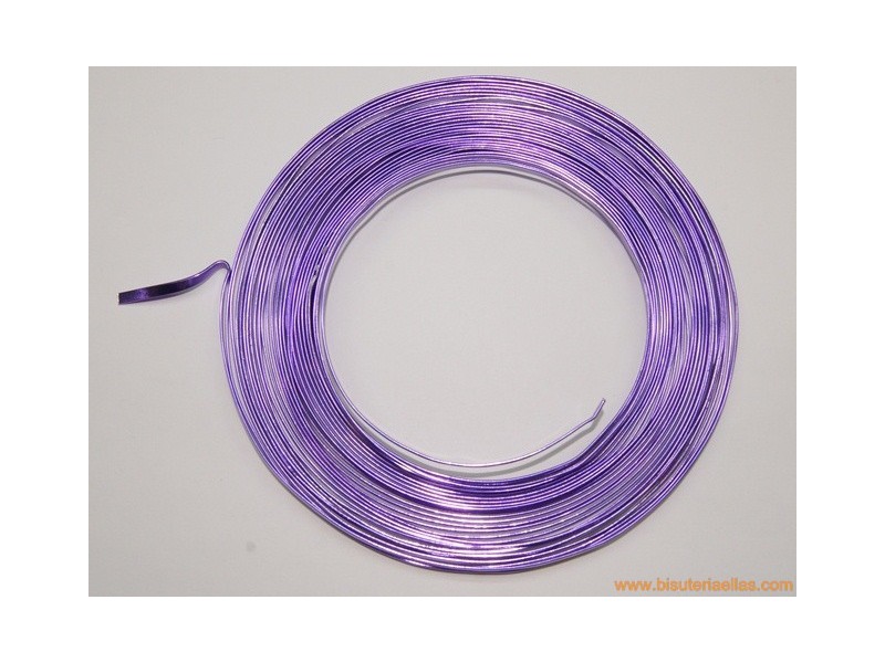 Aluminio plano 5mm morado (5m.)