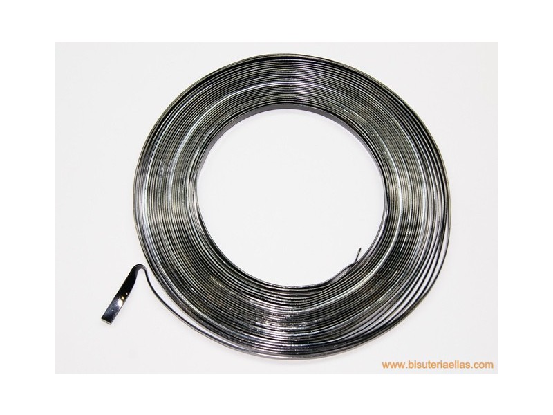 Aluminio plano 5mm negro (5m.)