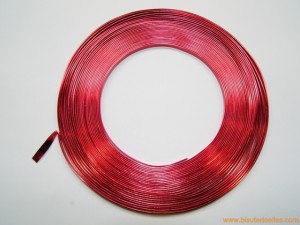 Aluminio plano 5mm rojo (10...