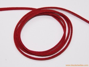 Tira de ante 3mm rojo