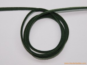 Tira de ante 3mm verde oscuro