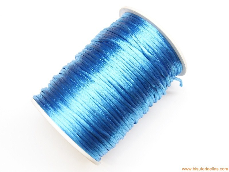 Cordón cola de ratón 2mm azul cielo (100 m.)