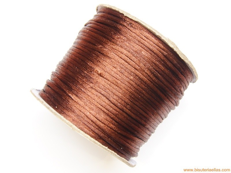 Cordón cola de ratón 2mm marrón (100 m.)