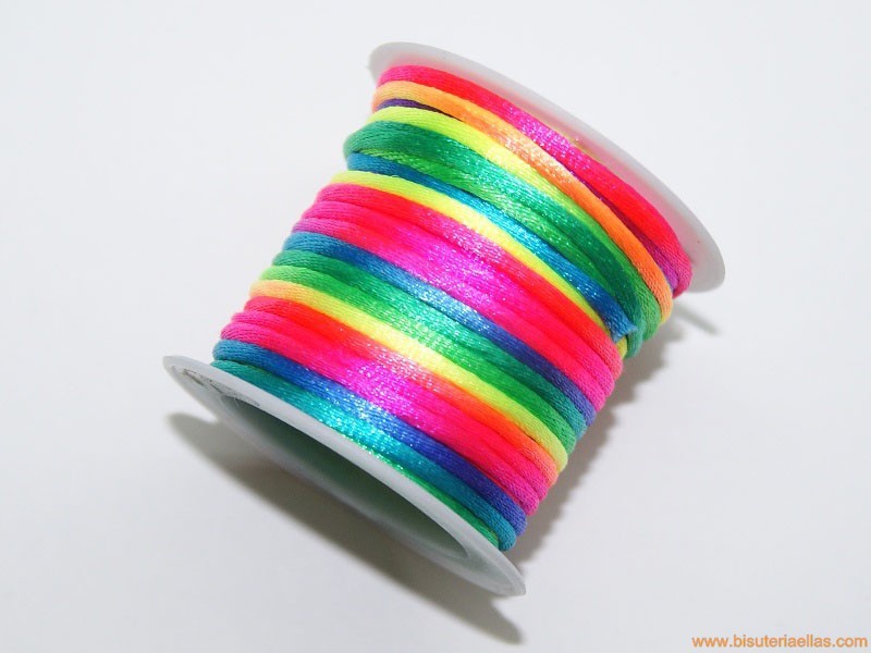 Cordón cola de ratón 2mm multicolor (5m.)
