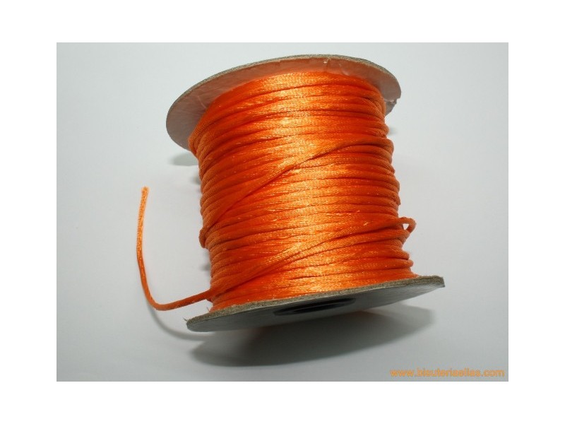 Cordón cola de ratón 2mm naranja
