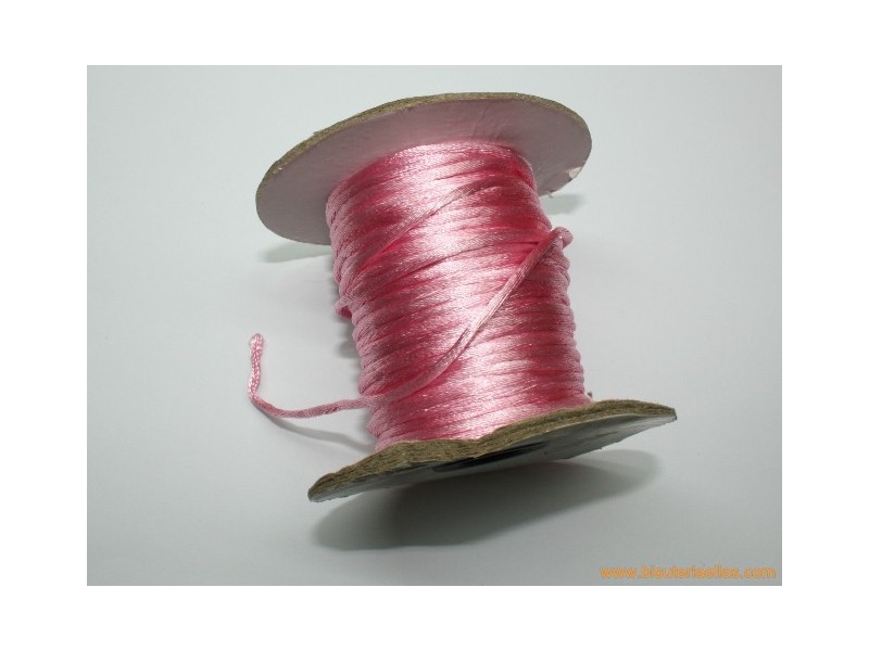 Cordón cola de ratón 2mm rosa