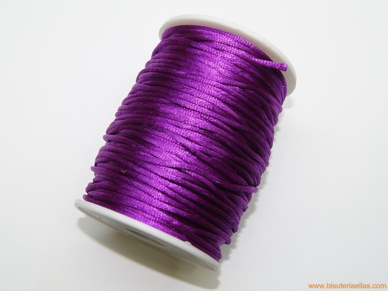 Cordón cola de ratón 2mm violeta (100 m.)