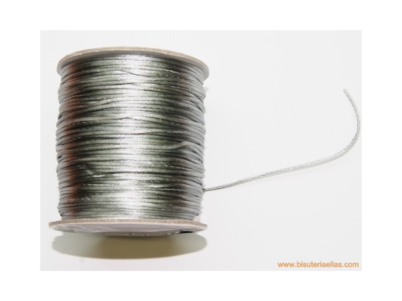 Cordón cola de ratón 2,2mm plata (23m.)