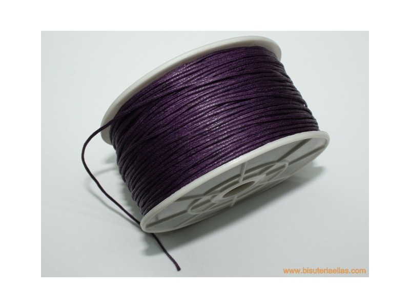 Cordón encerado 1mm lila