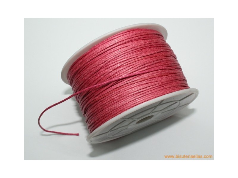 Cordón encerado 1mm rosa