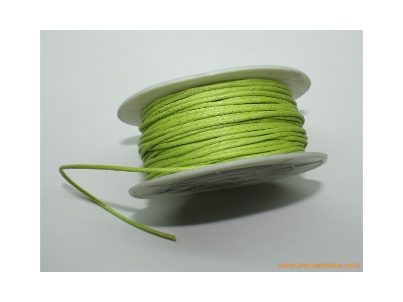 Cordón encerado 1,5mm pistacho
