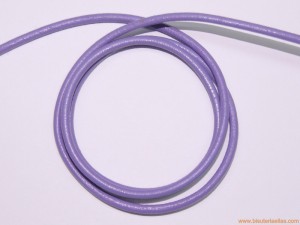 Cordón cuero 3mm lila