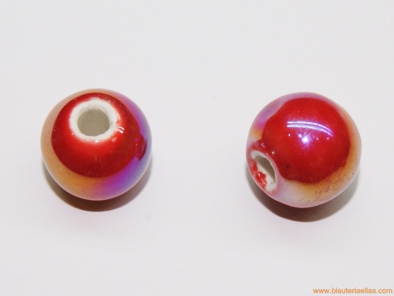 Bola Ø14mm paso 3,5mm rojo brillo